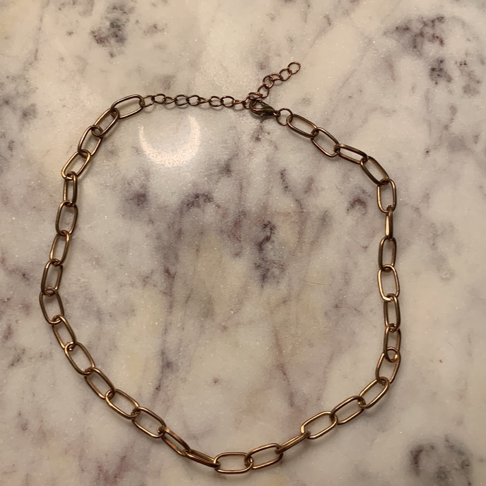Rustic Gold Necklace - Picture 3 of 3